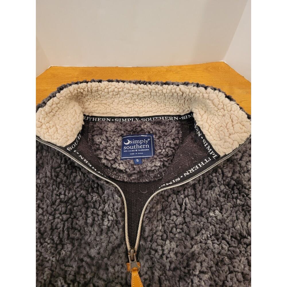 Simply Southern Fluffy Warm Quarter Zip Fleece Ladies Size S